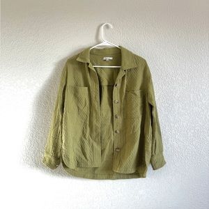 Madewell Diamond Jacquard Shirt-Jacket